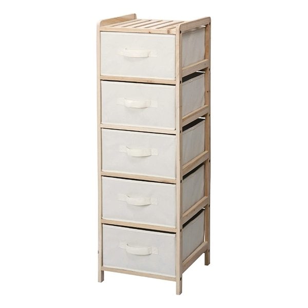 リリー チェスト5段 ナチュラル W34×D36×H103 LFS-375NA