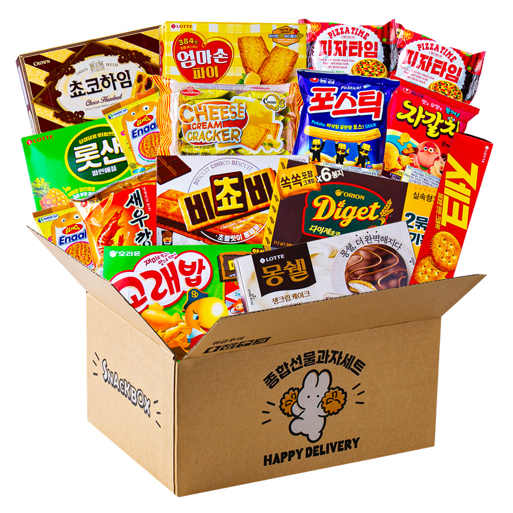 ハッピー デリバリー 総合お菓子 プレゼントボックス 2号 大容量 おやつ 学校 学生 職場 オフィス 教会 記念 イベント