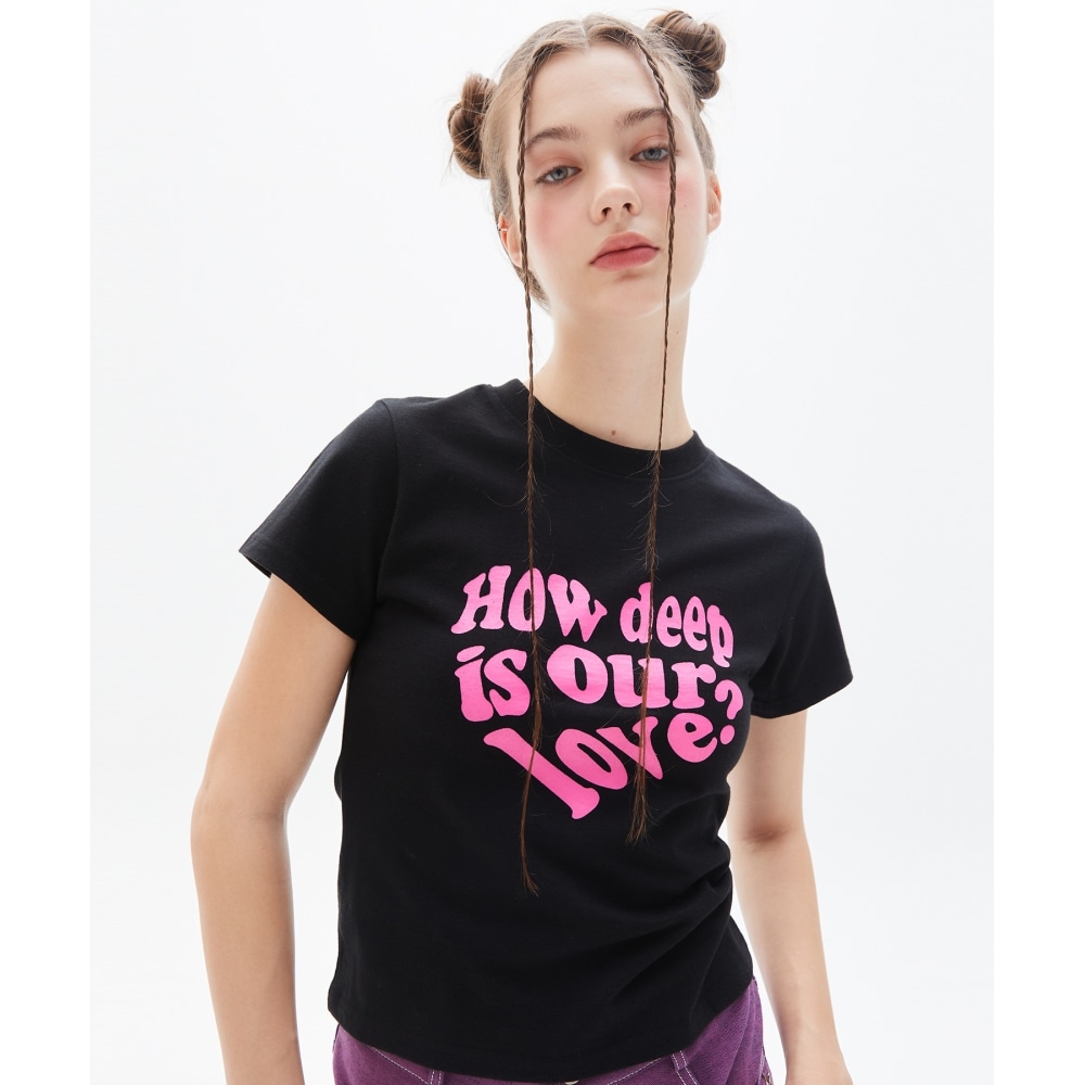 ラヴ・イズ・トゥルー・パイ LUV Tシャツ (ブラック) 5,163円