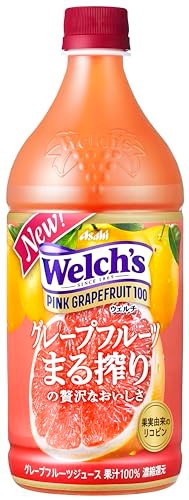 他サイト： アサヒ飲料 Welchs(ウェルチ) ピンクグレープフルーツ100 800g×8本 ボトルの商品画像