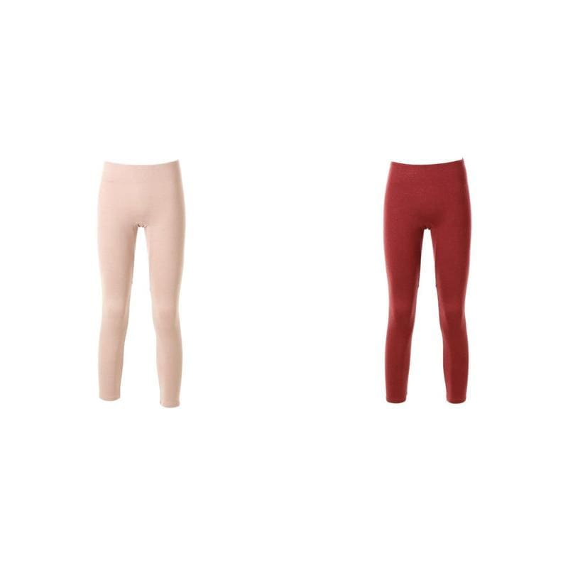 [] WLG2557L 厚くて暖かい素材の女性用9分丈下着単品
