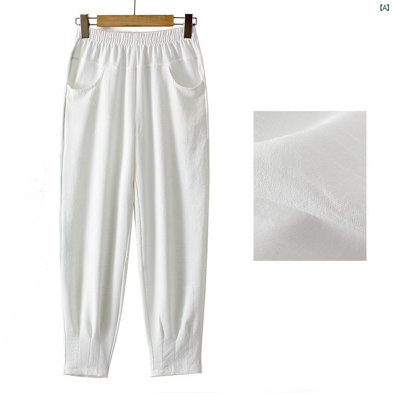レディース ファッション おしゃれ 春夏 秋　冬 大人 上品 高級 マダム プレゼント 敬老日　おばあちゃん パンツ 夏 薄手 カジュアル 九分丈 パンツ