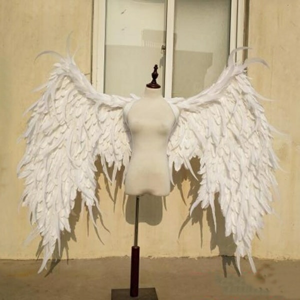 コスプレ道具 天使 羽 140cm ホワイト 翼 天使の翼 天使の羽 エンジェル パーティーグッズ 撮影 cosplay用 コスプレ COSPLAY コスチューム ハロウィン クリスマス用 la126