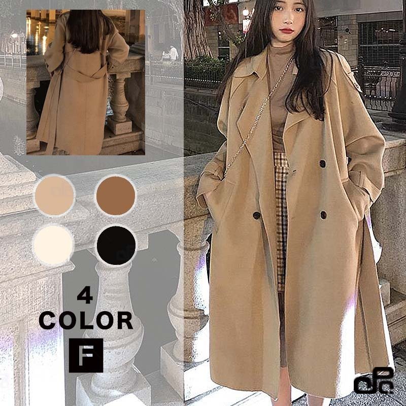 卸し売り購入 チェスターコート レディース 高級感 ゆったり オシャレ 通勤 オーバーサイズ アウター ロング丈 チェスターコート カラー カーキ Mail Resouro Com