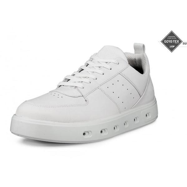 ゴアテックススニーカー 防水 レザー ホワイト カジュアルシューズ 2025 デイリーシン TA3827586