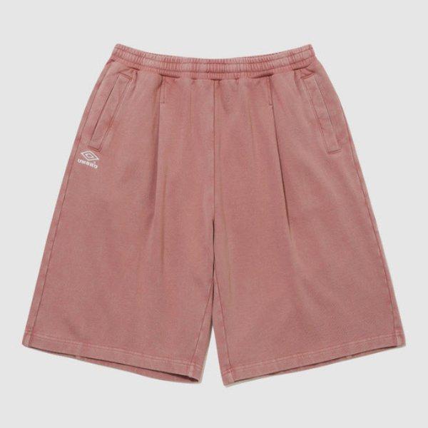 ショートパンツ VQA UR121CHP22-CPK1 HBL オムグレイ ビンテージ 6部 バミューダ スウェット ショートパンツ CORAL PINK