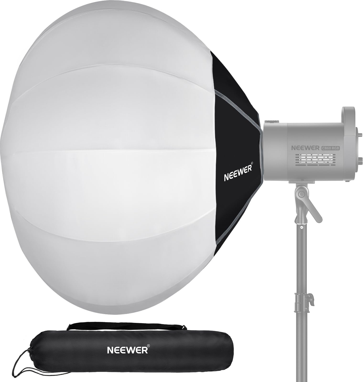 NEEWER BASICS 85cm ソフトボックス ランタン クイックリリース 360ライトディフューザー Bowensマウント ナイロン合金製 軽量 定常光LEDライト用 スタジオ撮影/ビデオ録