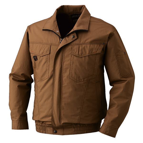 空調服 綿薄手長袖タチエリブルゾン リチウムバッテリーセット BM-500TBC20S2 キャメル M