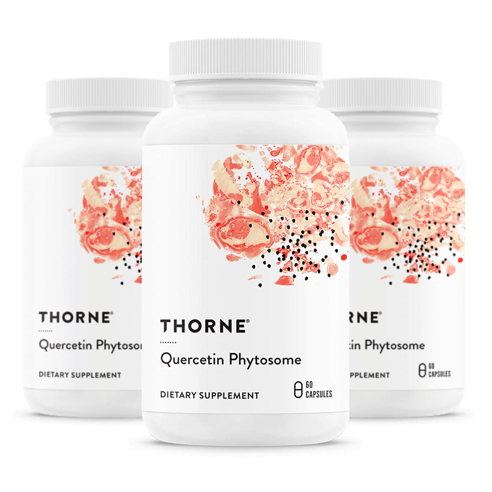 3本 ソーンリサーチ クエルセチン フィトソーム 60錠 Quercetin Phytosome