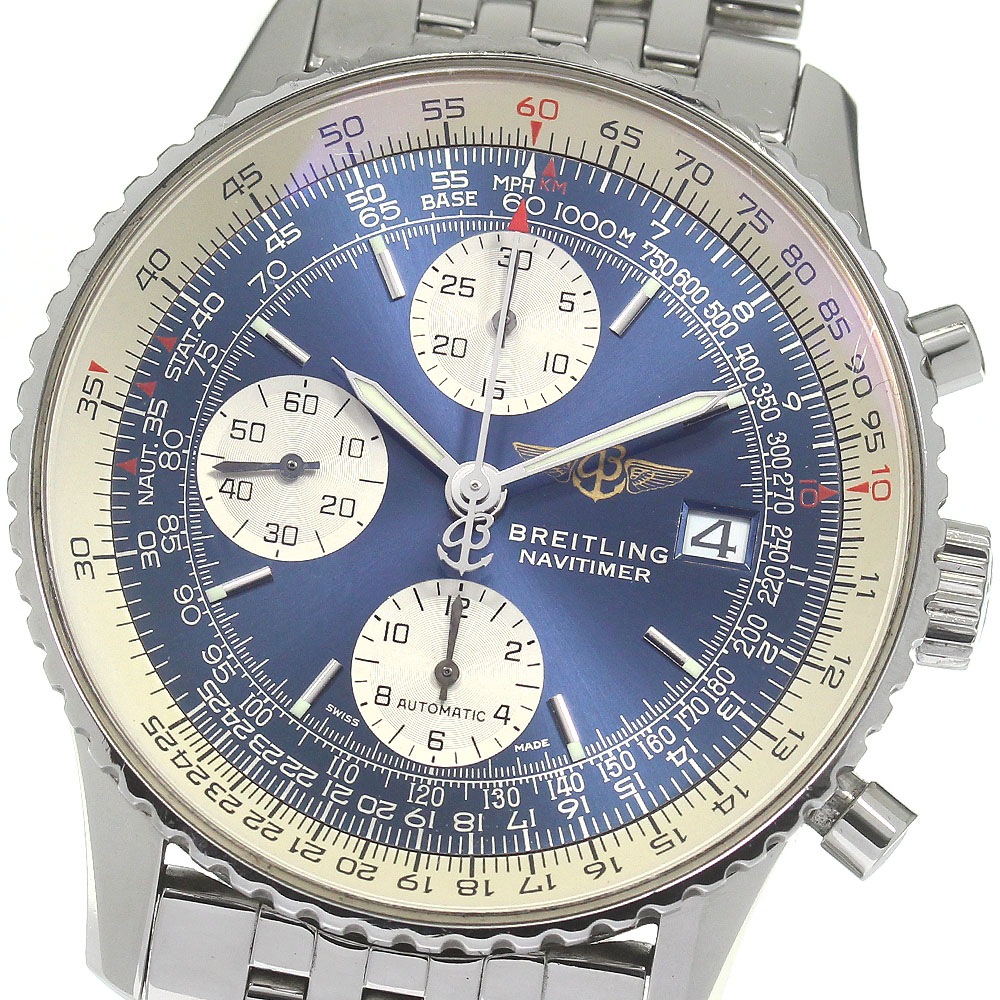 ブライトリング BREITLING A13322 オールドナビタイマー クロノグラフ デイト 自動巻き メンズ _820385【中古】