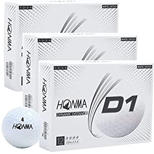 HONMA 本間ゴルフボール D1 2020モデル 合計36 特価 出荷 12球入り ダース3箱セット ホワイト