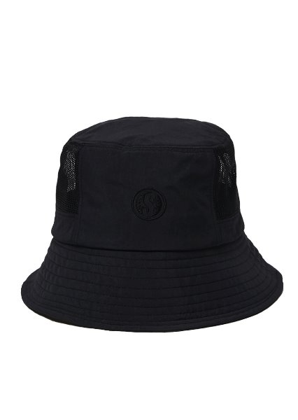 【楽ギフ_包装】 S Seasonless LOGO HAT BUCKET BLACK MASH ハット