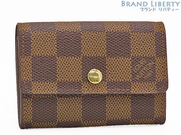 未使用ルイヴィトンダミエポルトモネプラコインケース小銭入れコンパクト財布ダークブラウンN61930