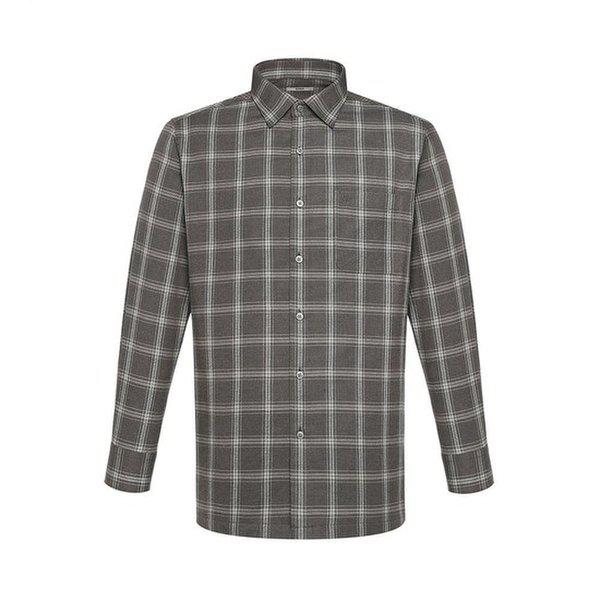 起毛ポリ混紡イージーケアスモールチェックシャツ__DKW3SHCL113W1