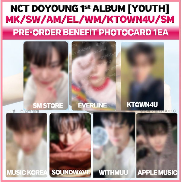 NCT DOYOUNG SPECIAL POB Photocard / 1st ALBUM Youth