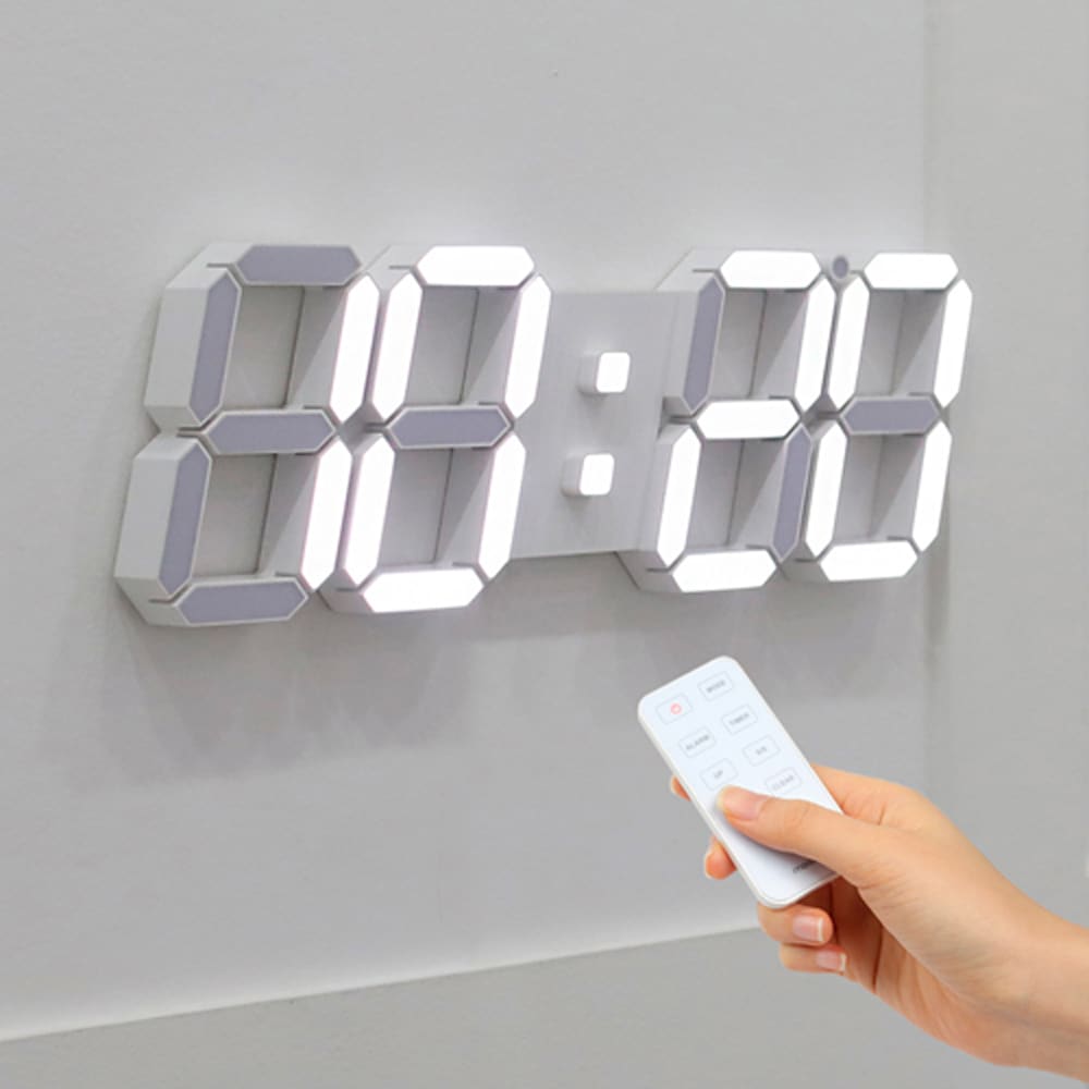 Moose 3D LEDウォールクロックビッグプラス/グッドデザイン/クイック配送