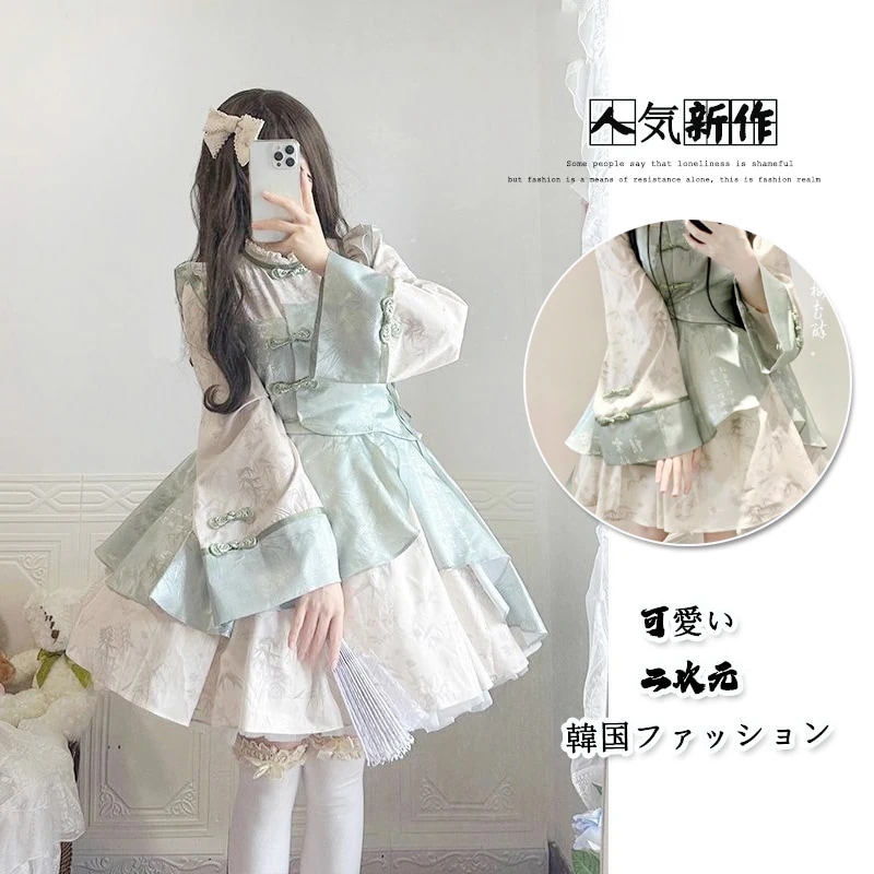 ロリータ ロリータ サスペンダー 女性 制服 可愛い プリンセスドレス ショートスカート重工テールふわふわプリンセスドレ 夏 スリミング