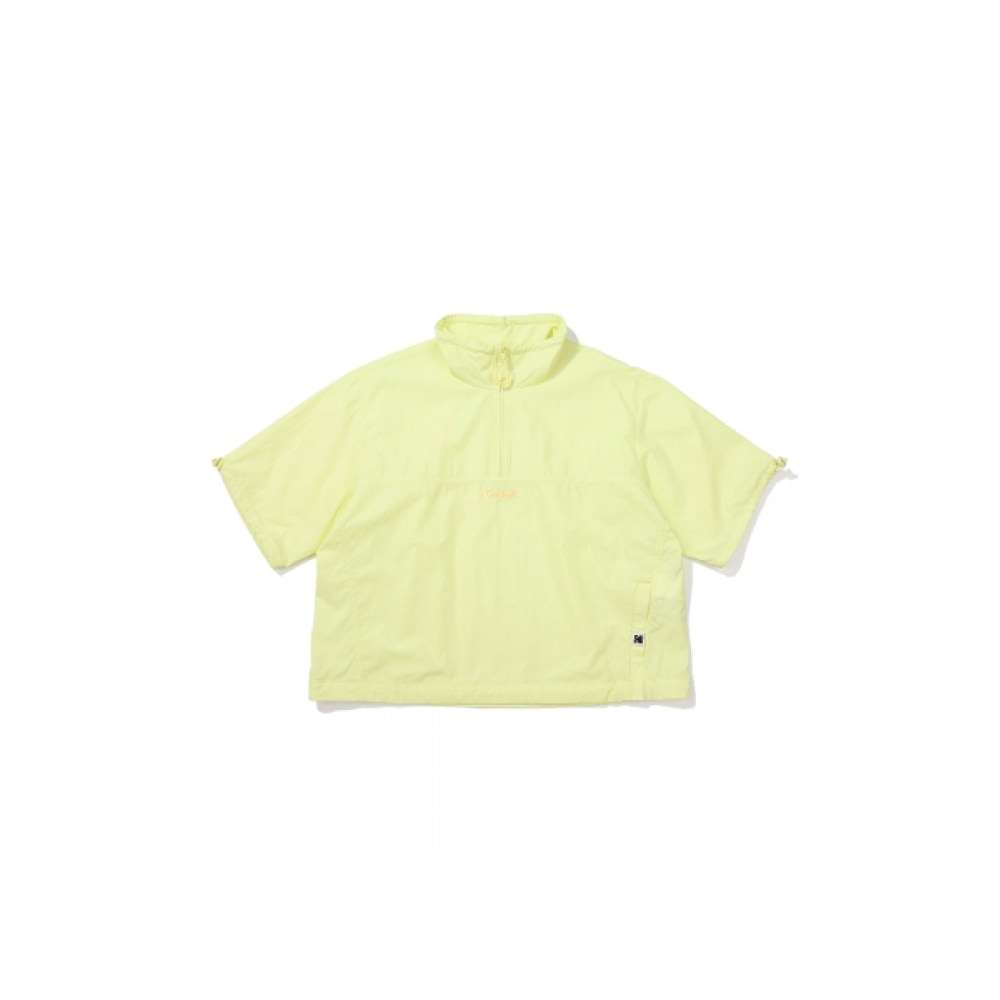 コダックソノクロームショートスリーブスタンネックアノラックウィメンズネオンライム