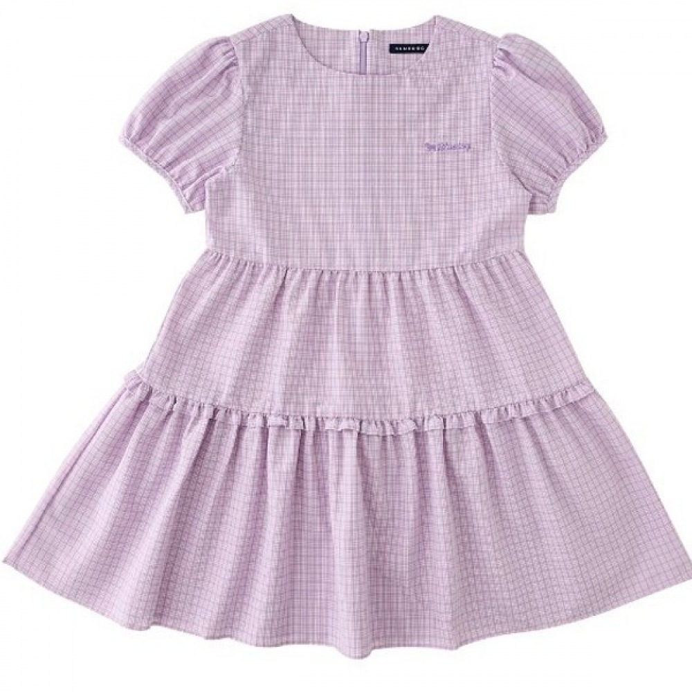 [ブルードッグ] シーサッカーチェックワンピース (24375-400-50) _LV