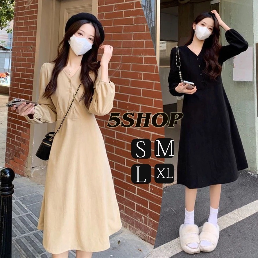 女性用 プレミアム感 ファーストラブティーブレイクドレス コーデュロイ素材 コート搭配可能 ロングスカート フレンチソフト風 デザイン性豊かなワンピース