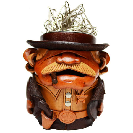 保安官 デスククリップホルダー レザー/本革 VANCA/バンカクラフト