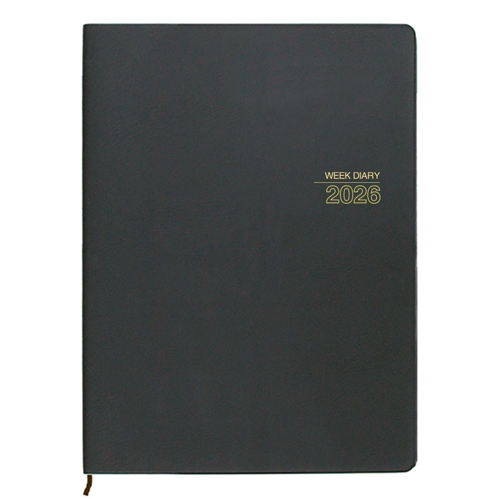 （まとめ買い）コレクト 手帳 2026年 ウィークダイアリー バーチカルタイプ 見開き1週間 A4 糸かがりとじ 差込表紙 D-442 [x3]