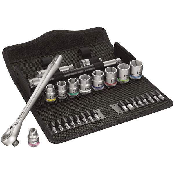 WERA ヴェラ 差込角3/8DR 29点組 メタルラチェットソケットレンチ セット 004048 工具 ツール DIY 作業工具 道具 レンチ