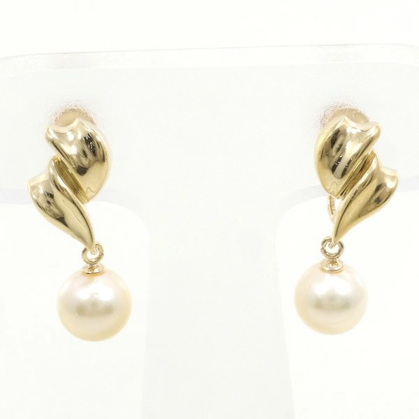 K18 18金 YG イエローゴールド イヤリング パール(真珠) ジュエリー 中古