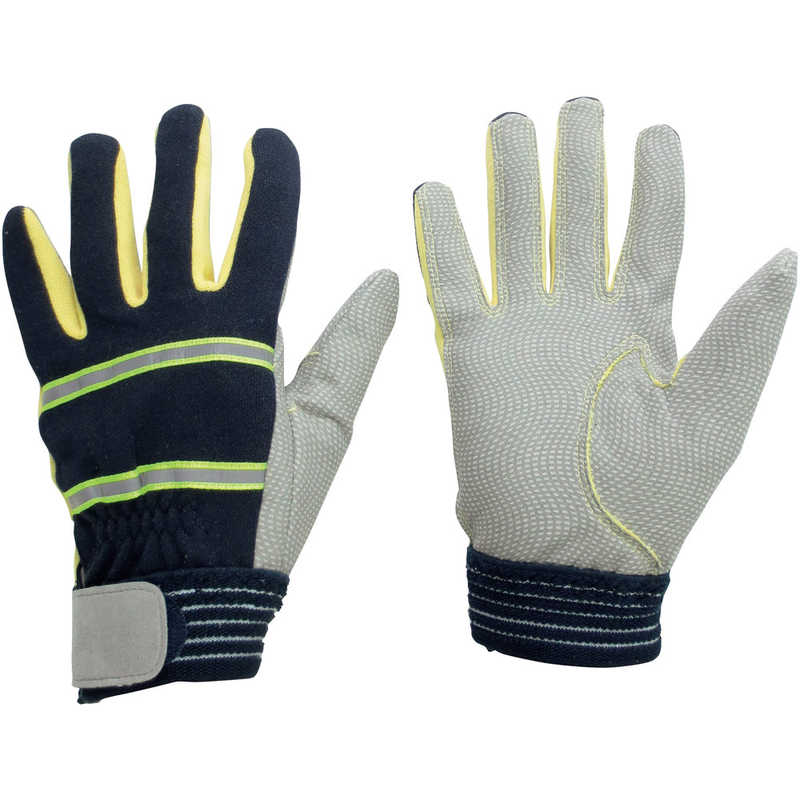 ミドリ安全　耐切創性 防火手袋 (人工皮革滑り止めタイプ) L　MTK-500-NV-L