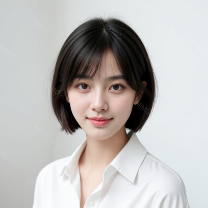 MIMO 医療用ウィッグ 100％人毛 ボブスタイル ショートボブ フルウィッグ／ハーフウィッグ 抗がん治療 脱毛対応 カット済み