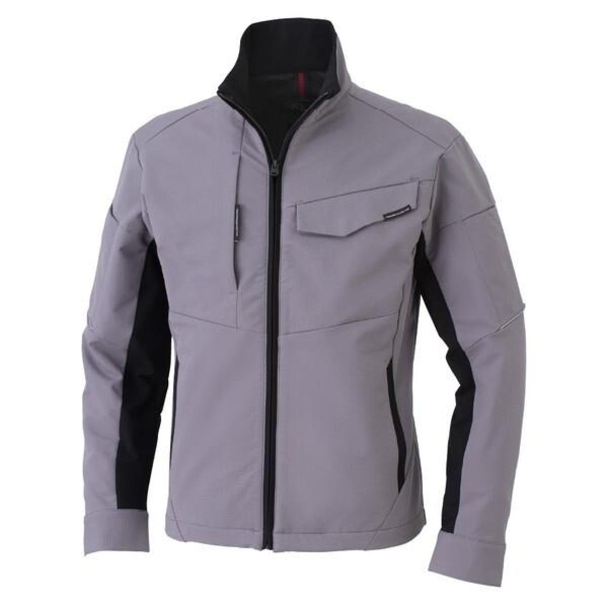 コーコス信岡 CO-COS ストレッチ 長袖ブルゾン A-7061 グレー Lサイズ 長袖 軽量 高機能 制服 ワークウェア 作業服 帯電防止素材