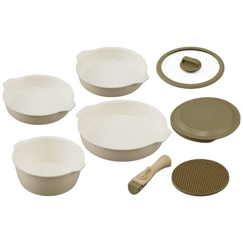 アイリスオーヤマ　IRIS OHYAMA　お皿になるフライパン8点セット　DPAN-8S 8,817円