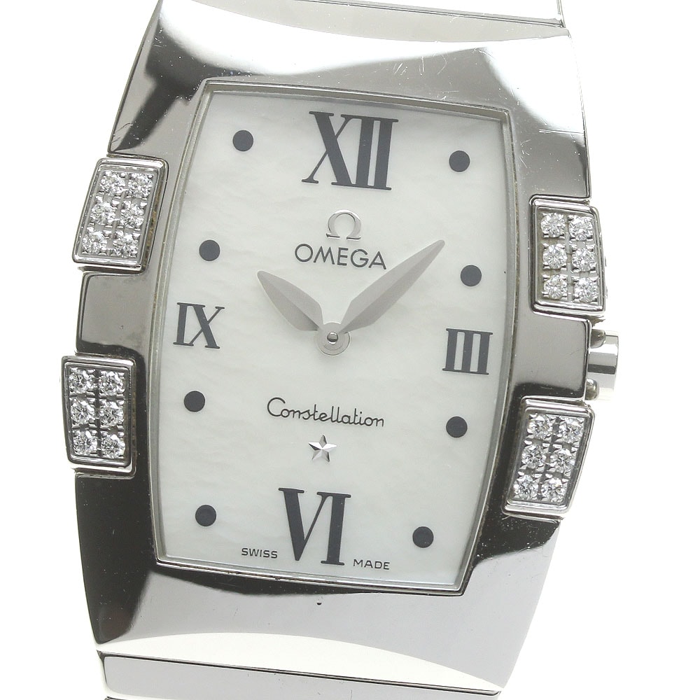 オメガ OMEGA 1586.70 コンステレーション クアドレラ ダイヤベゼル クォーツ レディース _842381【中古】