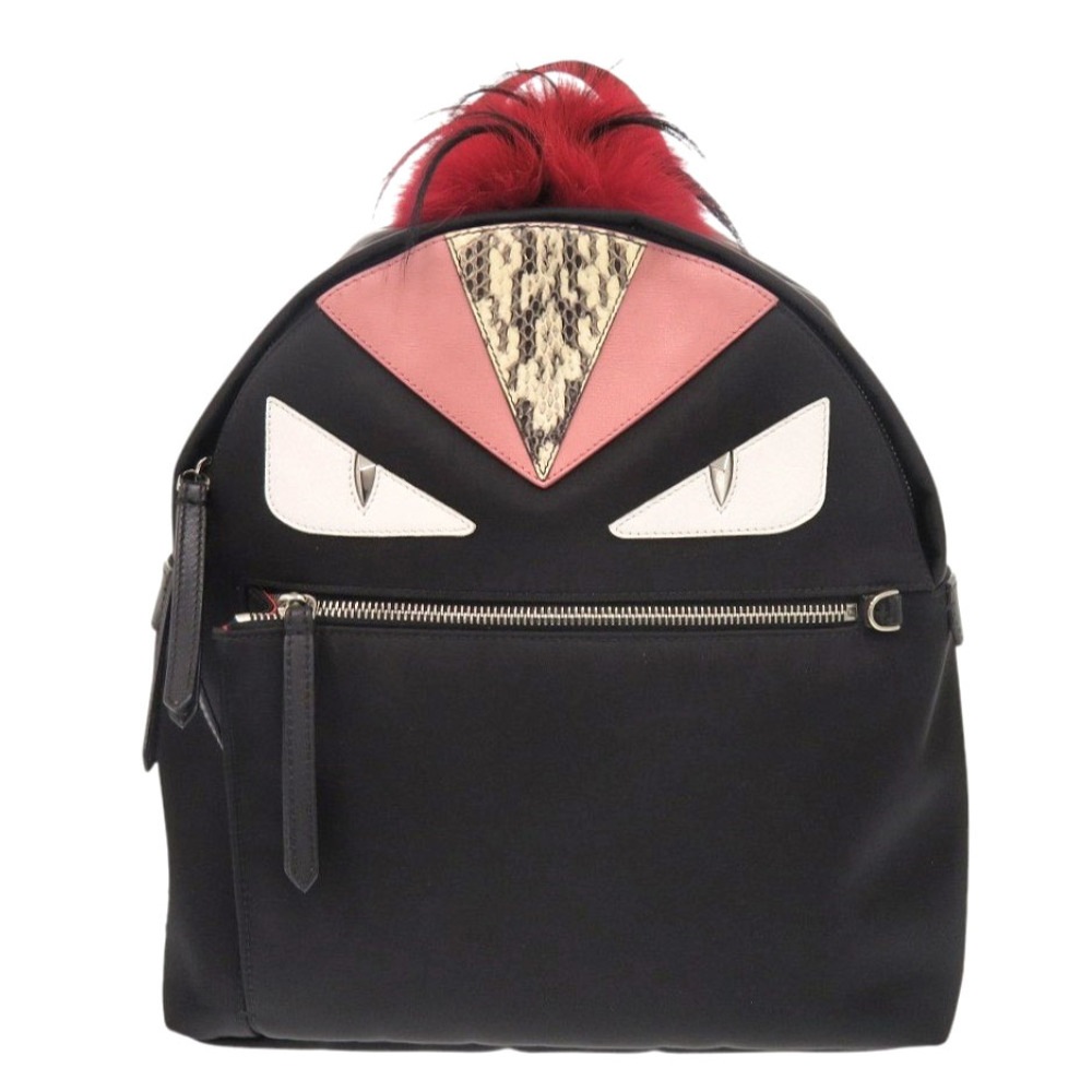 新品同様 モンスター バグズ バッグパック 8BZ035 リュック・デイパック ナイロン/パイソン ブラック 0464【中古】 ユニセックス