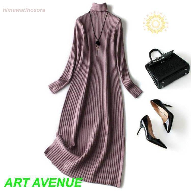 年末メガセール ニットワンピース レディース 秋 冬 40代 50代 きれいめ 長袖ワンピース カットソー ニットセーター 上品 大きいサイズ パーティードレス おしゃれ 着痩せ 新品ニットワンピース