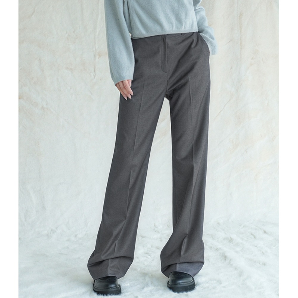 アヴァンドレスセミブーツカットスラックス 102 グレー