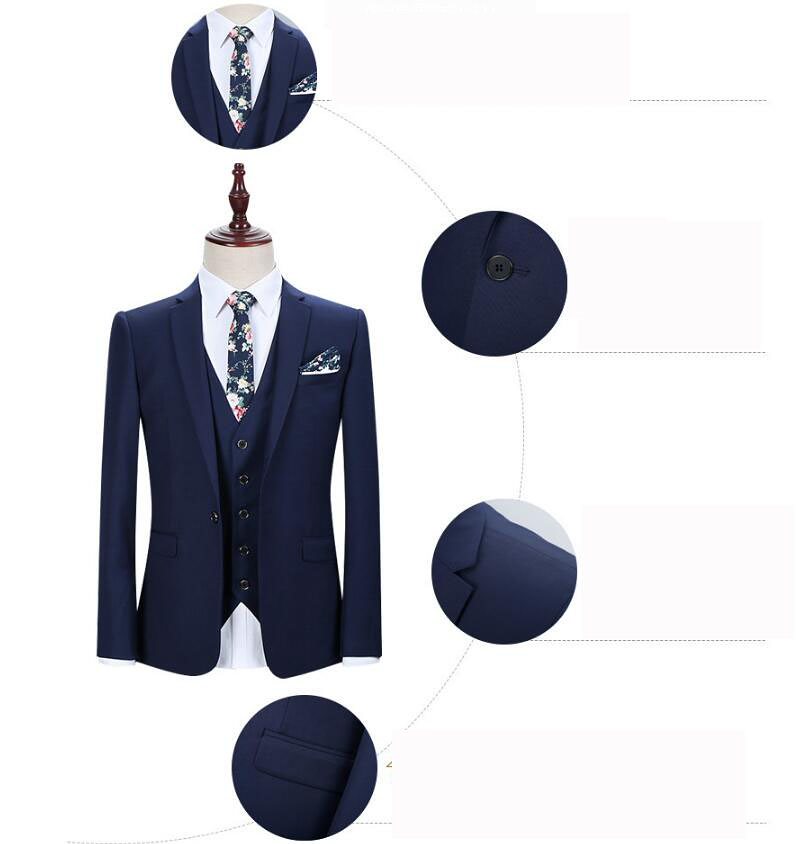 紳士用20代30代40代50代 3ピーススーツ メンズ 上下セットセットアップ 二次会 花婿の介添え