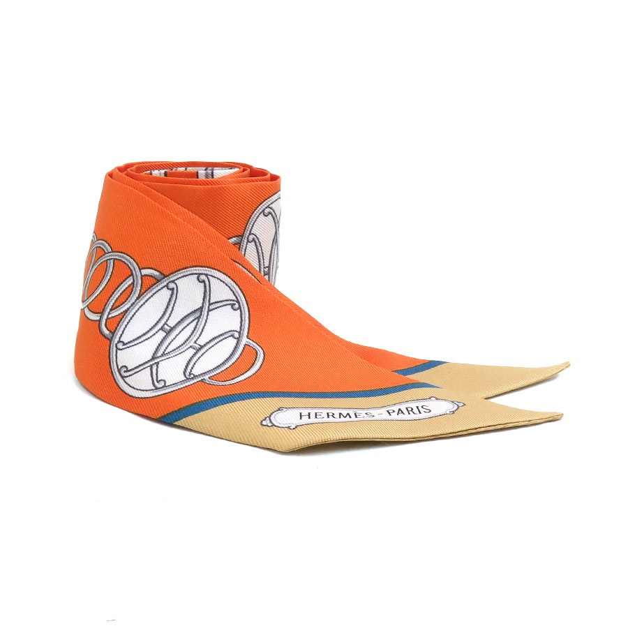 エルメス HERMES スカーフ ツイリー シルク マルチカラー レディース h31077j