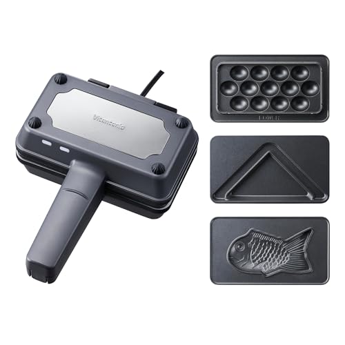 [ ビタントニオ 公式 ] エッグワッフル ＆ ホットサンド ベーカー ポワソンプレートセット (VEH-10-K-P) 【