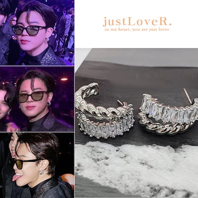 BTS ジミン愛用 ☆just LoveR.☆ Eternal Earrings 男女兼用 just LoveR.(ジャストラバー) - Eternal Earrings - BTS ジミン