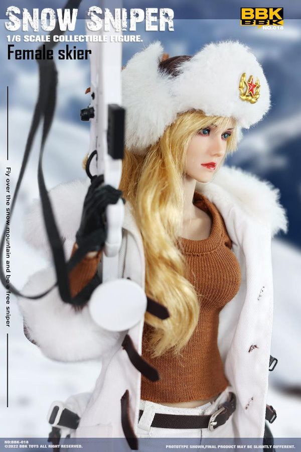 新品未開封BBK 1/6 女性 スノー スナイパー Female Skier Snow Sniper フィギュアBBK018