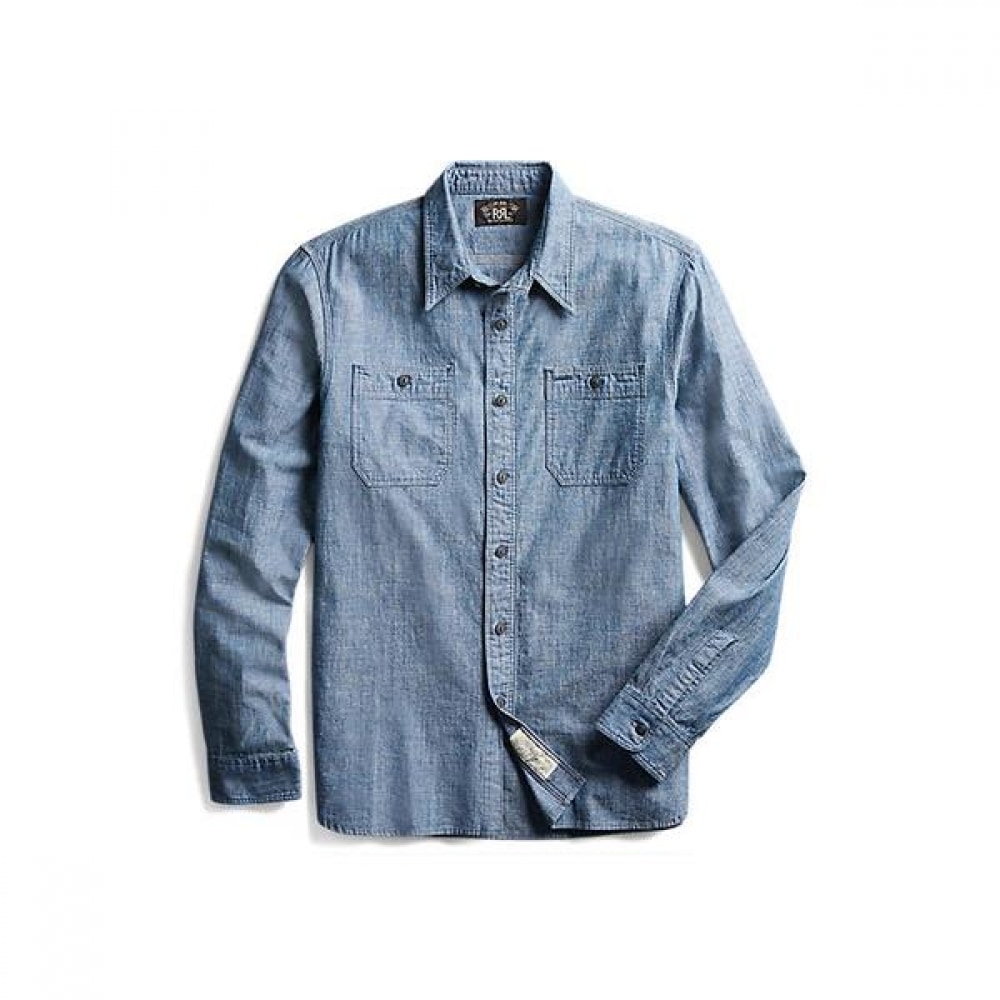 RRL インディゴシャンブレーワークシャツ (MNRRWOV16820026400)