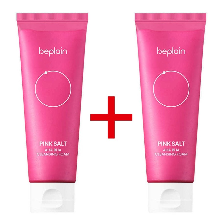 [1+1]ピンクソルト アハ バハ クレンジングフォーム 120ml+120ml (ニキビ肌緩和機能性製品)