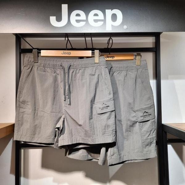 JEEP 男女共用 スモールロゴ ウーブン ハーフパンツ_A JQ2PTU893