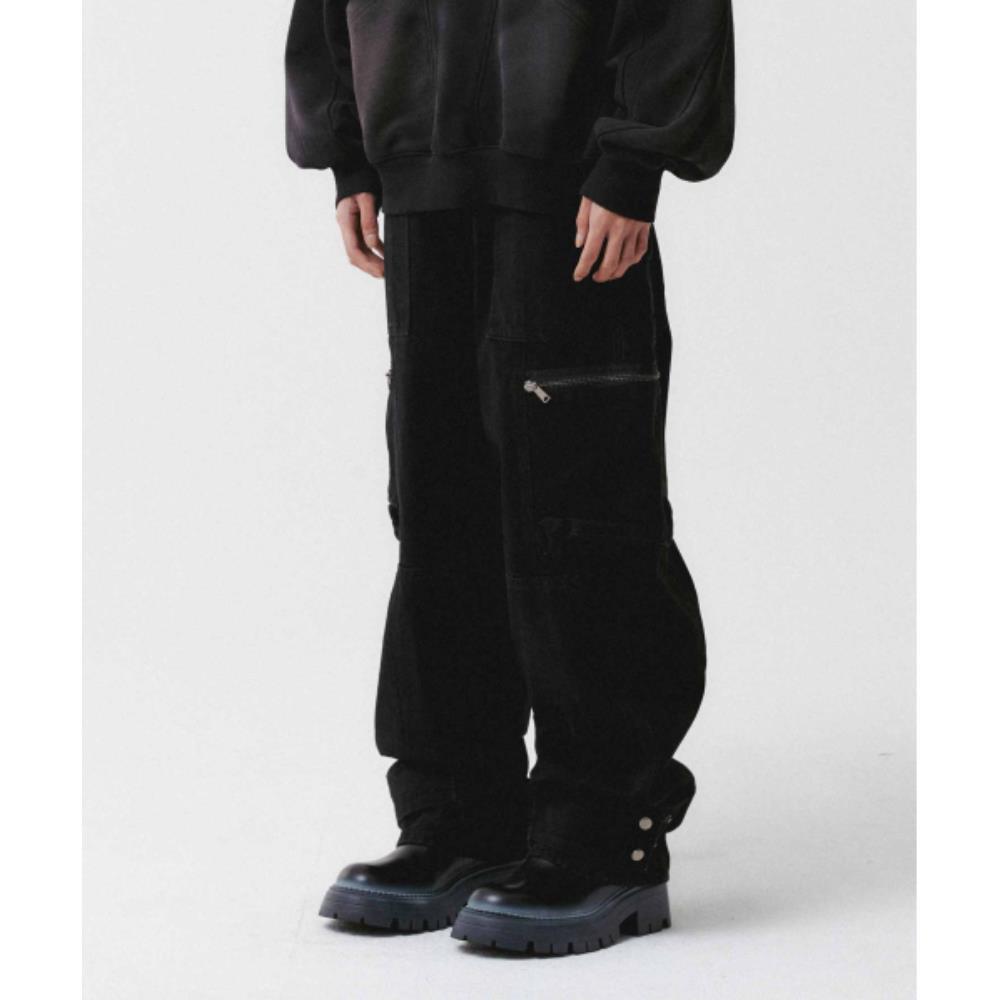 WMC Adjust Cargo Denim BLACK O-MOBDL4Y34106