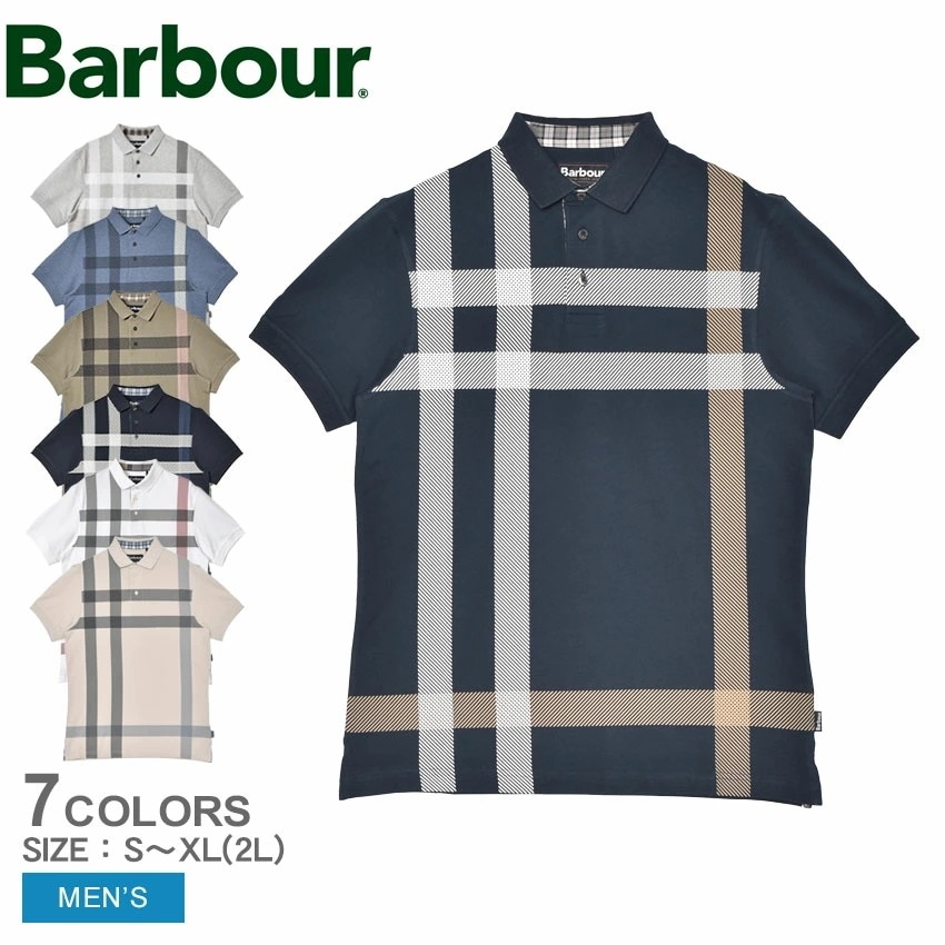 ブレインポロ MML1117 メンズ ウェア ウエア 半袖 トップス バーブァー カジュアル クラシック クラシカル シンプル おしゃれ ブランド タータンチェック チェック ブルー 青