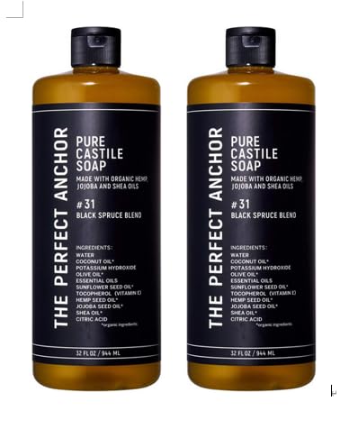 ザ・パーフェクトアンカー ピュアカスチールソープ ブラックスプルースブレンド 944ml×2本セット