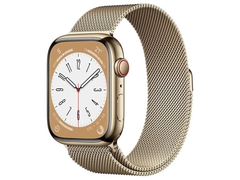 Apple Watch Series 8 GPS+Cellularモデル 45mm MNKQ3J/A [ゴールドステンレススチールケース/ゴールドミラネーゼループ]