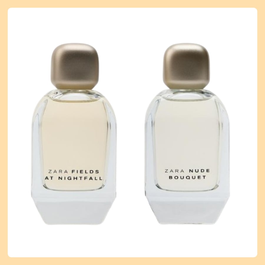 [SET] ZARA 香水 NUDE BOUQUET 100ML + FIELDS AT NIGHTFALL 100ML オード パフューム [EDP]