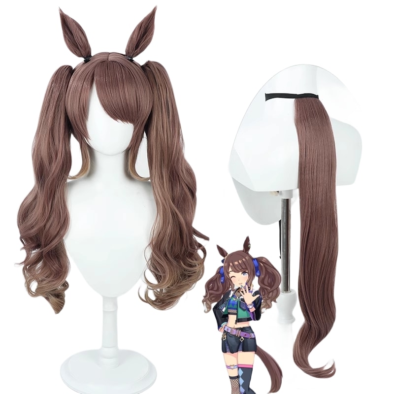 トーセンジョーダン コスプレウィッグ コスプレ 耳付き 尻尾付き かつら カツラ 耐熱 演出服 アニメ 祭り ハロウィン クリスマス 学園祭 文化祭